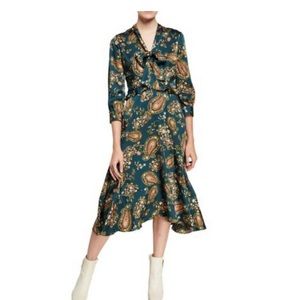 Julia Jordan paisley neck tie dress